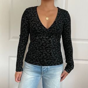 Vintage sparkly top 